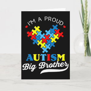 Ik ben een trotse grote broer autisme bewustzijn a kaart