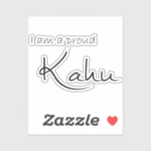 Ik ben een trotse Kahu (huisdier ouder) - Voordele Sticker (Vel)