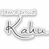 Ik ben een trotse Kahu (huisdier ouder) - Voordele Sticker (Voorkant)