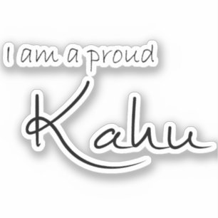 Ik ben een trotse Kahu (huisdier ouder) - Voordele Sticker