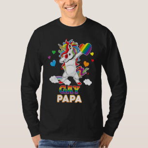 Ik ben een trotse LGBT Gay Papa Pride Dabbing Eenh T-shirt