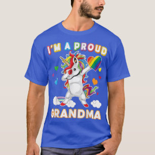 Ik ben een trotse LGBT homo-oma Pride Dabbing Unic T-shirt
