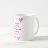 Ik ben een trotse moeder van een geweldige dochter koffiemok (Voorkant rechts)