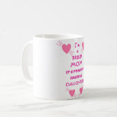 Ik ben een trotse moeder van een geweldige dochter koffiemok (Voorkant links)