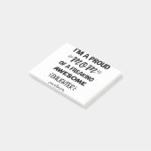 Ik ben een trotse moeder van een geweldige dochter post-it® notes (Schuin)