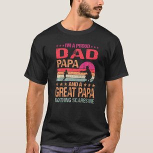 Ik ben een trotse papa en een geweldige papa niets t-shirt