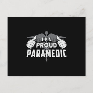 Ik ben een Trotse Paramedische Ambulance EMS EMT H Briefkaart