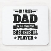 Ik ben een trotse vader van een Geweldige basketba Muismat (Voorkant)
