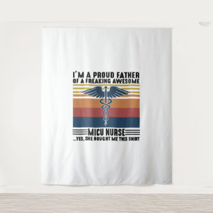 Ik ben een trotse vader van een Geweldige Micu Wandkleed
