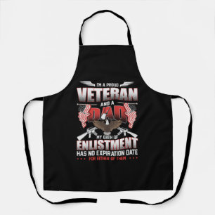 Ik ben een trotse veteraan en een vader patriott schort
