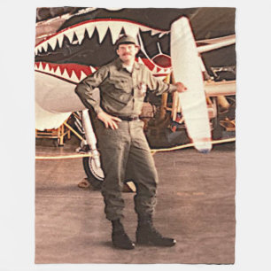 IK BEN EEN TROTSE VETERAAN FLEECE DEKEN