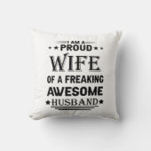 Ik ben een trotse vrouw van een geweldige man kussen (Voorkant)