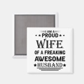 Ik ben een trotse vrouw van een geweldige man magneet (Voorkant / Achterkant)
