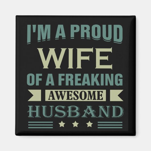 Ik ben een trotse vrouw van een geweldige man magneet (Voorkant)