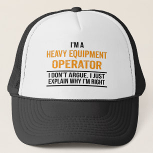Ik ben een trucker van de Heavy Equipment Operator Trucker Pet