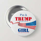 Ik ben een Trump Girl - Button (Voorkant /achterkant)