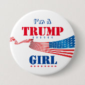 Ik ben een Trump Girl - Button (Voorkant)