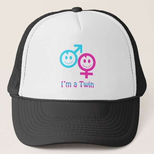 Ik ben een tweeling trucker pet (Voorkant)