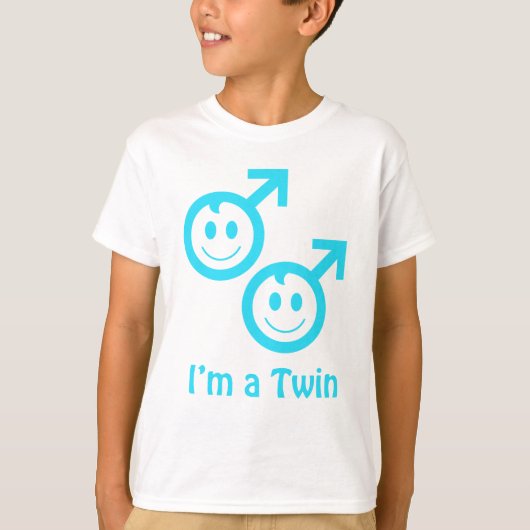 Ik ben een Twin Boy T-shirt (Voorkant)