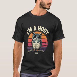 Ik ben een uil die grappig zegt Uil Vogel Retro Vi T-shirt
