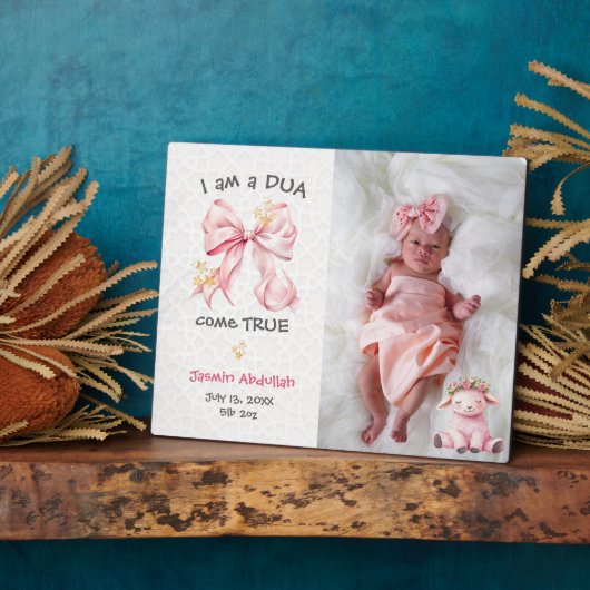 Ik ben een uitgekomen droom Foto-ezel Fotoplaat (Zijkant)