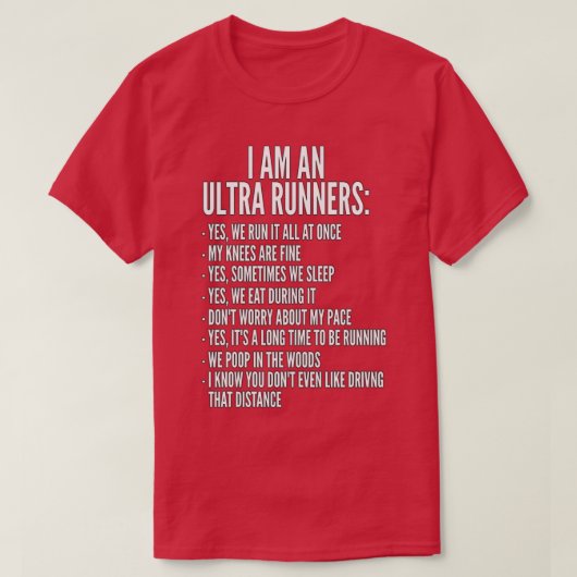 Ik ben een ultra-runner-trail en ultra-run t-shirt (Design voorkant)