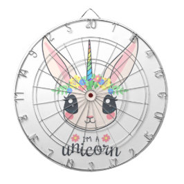 Ik ben een Unicorn Bunny (Cute Art for Girls) Dartbord