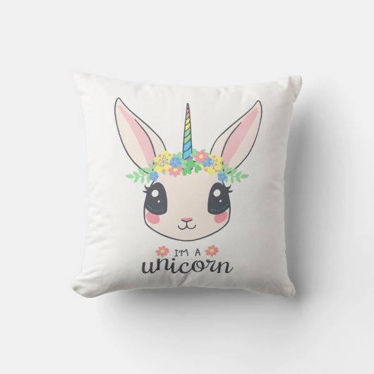 Ik ben een Unicorn Kussen (Voorkant)