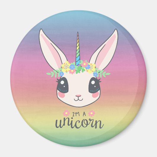 Ik ben een Unicorn Magneet (Voorkant)