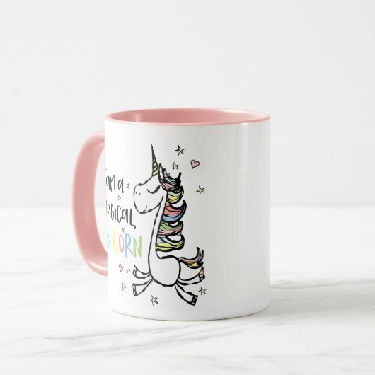 Ik ben een Unicorn Mok (Voorkant links)