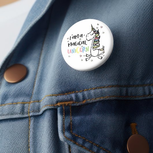 Ik ben een Unicorn Ronde Button 5,7 Cm