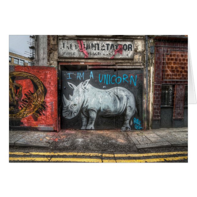 Ik ben een Unicorn, Shoreditch Graffiti (Londen) (Voorkant Horizontaal)
