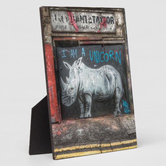 Ik ben een Unicorn, Shoreditch Graffiti (Londen) Fotoplaat (Zijkant)