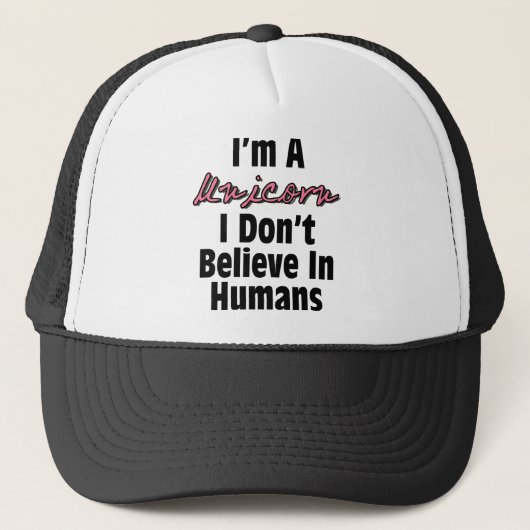 Ik ben een Unicorn Trucker Pet (Voorkant)