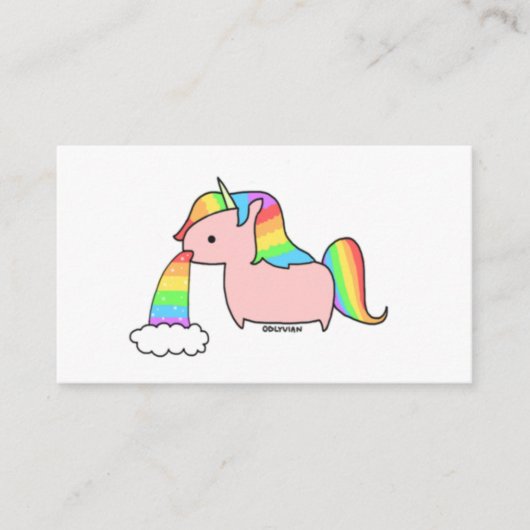 Ik ben een Unicorn Visitekaartje (Voorkant)