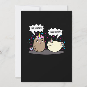 Ik ben een Unitato Unicorn Potato Funny Vegetable  Kaart