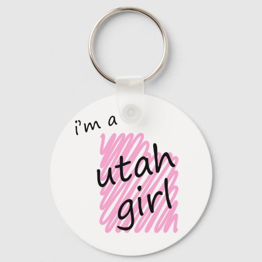 Ik ben een Utah Girl Sleutelhanger (Voorkant)