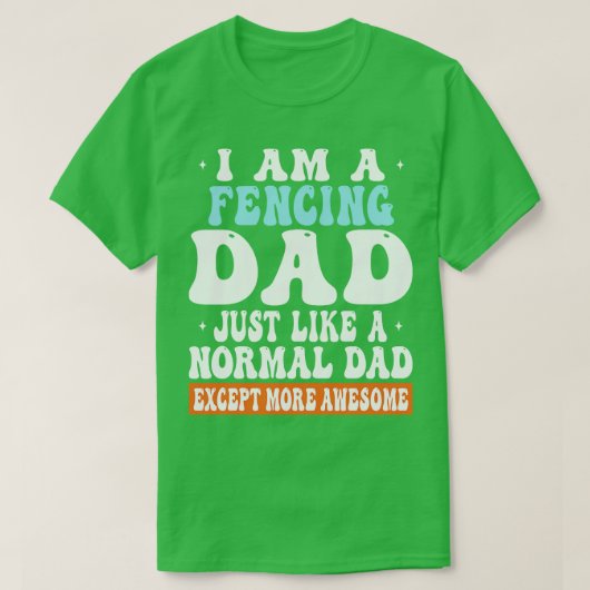 Ik ben een vader die net als normale vader is beha t-shirt (Design voorkant)