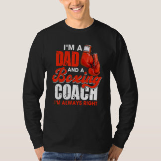 Ik ben een vader en een boxing Coach Boxer papa Co T-shirt
