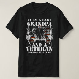 ik ben een vader opa en een veteraan die me niets  t-shirt