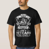 ik ben een vader opa en een veteraan die me niets  t-shirt (Voorkant)