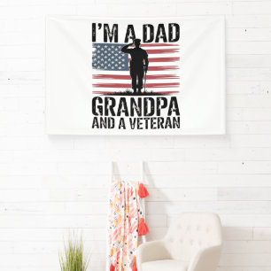 Ik ben een vader, opa en veteraan niets maakt me b spandoek