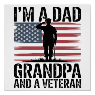 Ik ben een vader, opa en veteraan, niets maakt me perfect poster