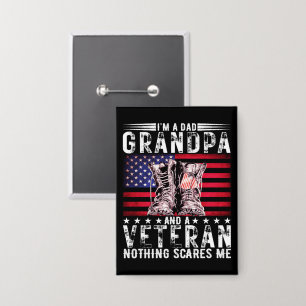 Ik ben een vader opa veteraan grappige vader pensi button