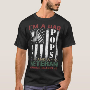 Ik ben een vader Poppen en een veteraan niets maak T-shirt