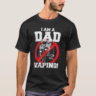 Ik ben een vader tegen het vapen cadeau strikte ou t-shirt