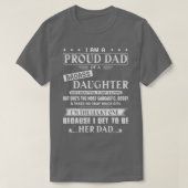 Ik ben een vader van een badass Daughter Funny voo T-shirt (Design voorkant)