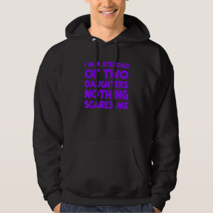 Ik ben een vader van twee Daughters Bonus papa Fun Hoodie