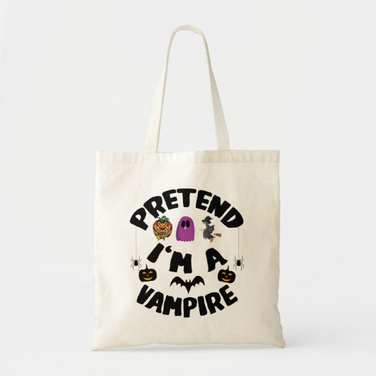 Ik ben een Vampire Funny Halloween Costume Gift. Tote Bag (Voorkant)