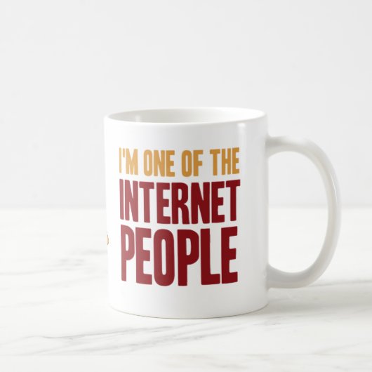Ik ben een van de Internet People Mok (Rechts)